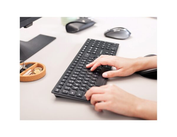 Cherry KW 9100 SLIM bežična/BT tipkovnica, AES-128 enkripcija, crna - Slika 3