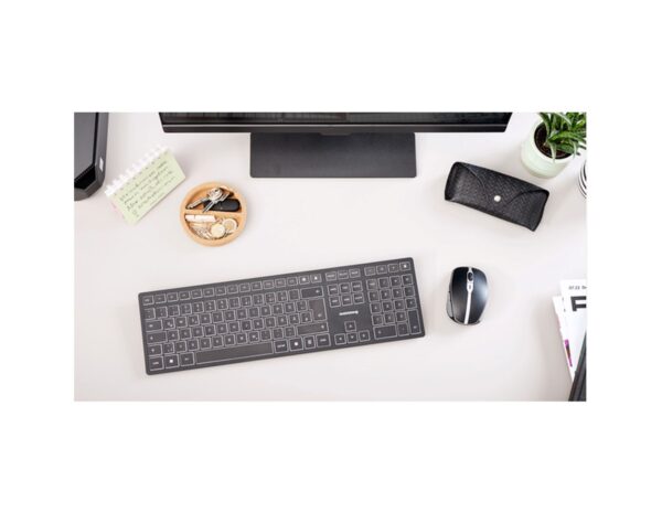 Cherry KW 9100 SLIM bežična/BT tipkovnica, AES-128 enkripcija, crna - Slika 2