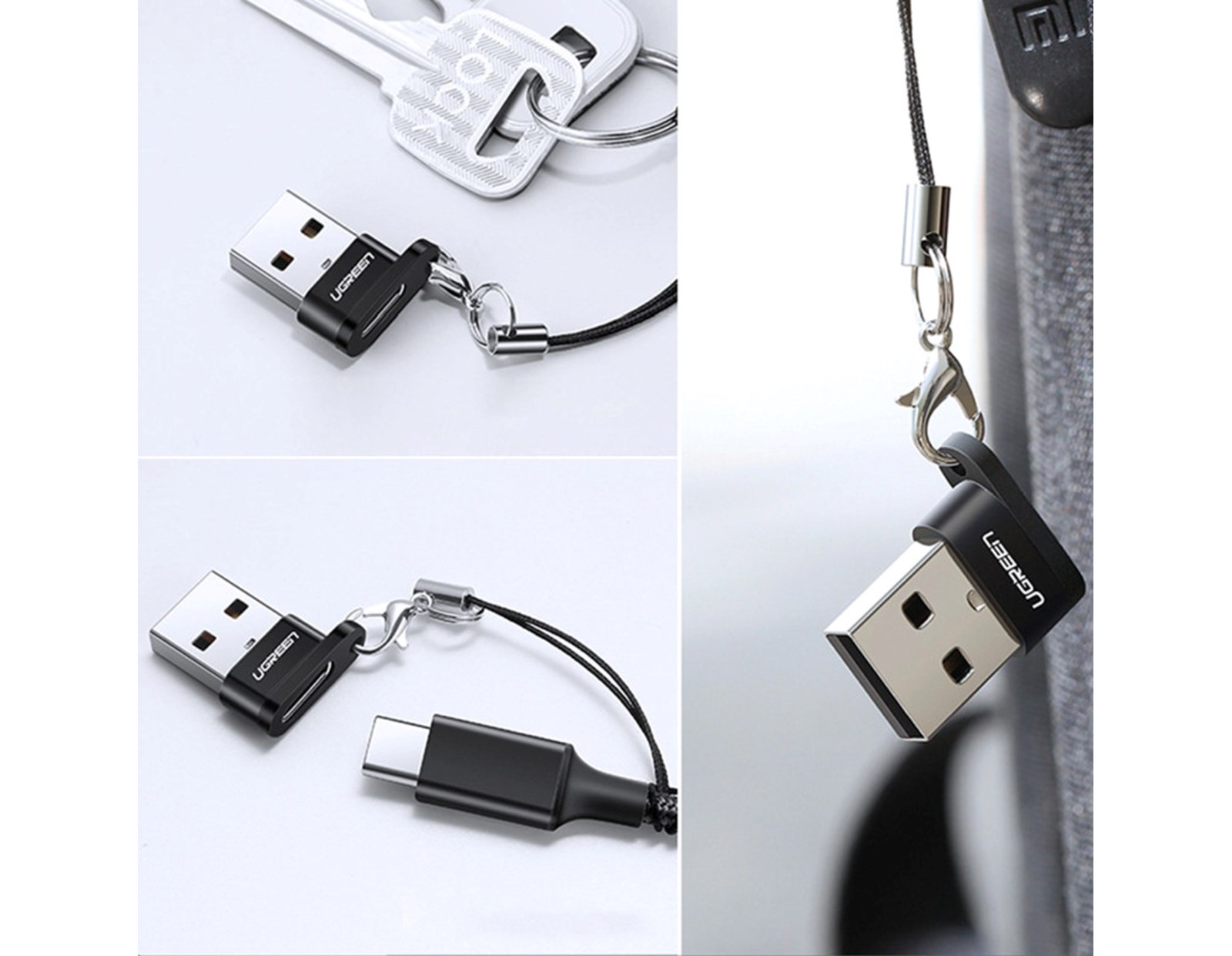 UGREEN adapter USB-C 3.1 (Ž) na USB-A 2.0 (M), crni - Slika 4