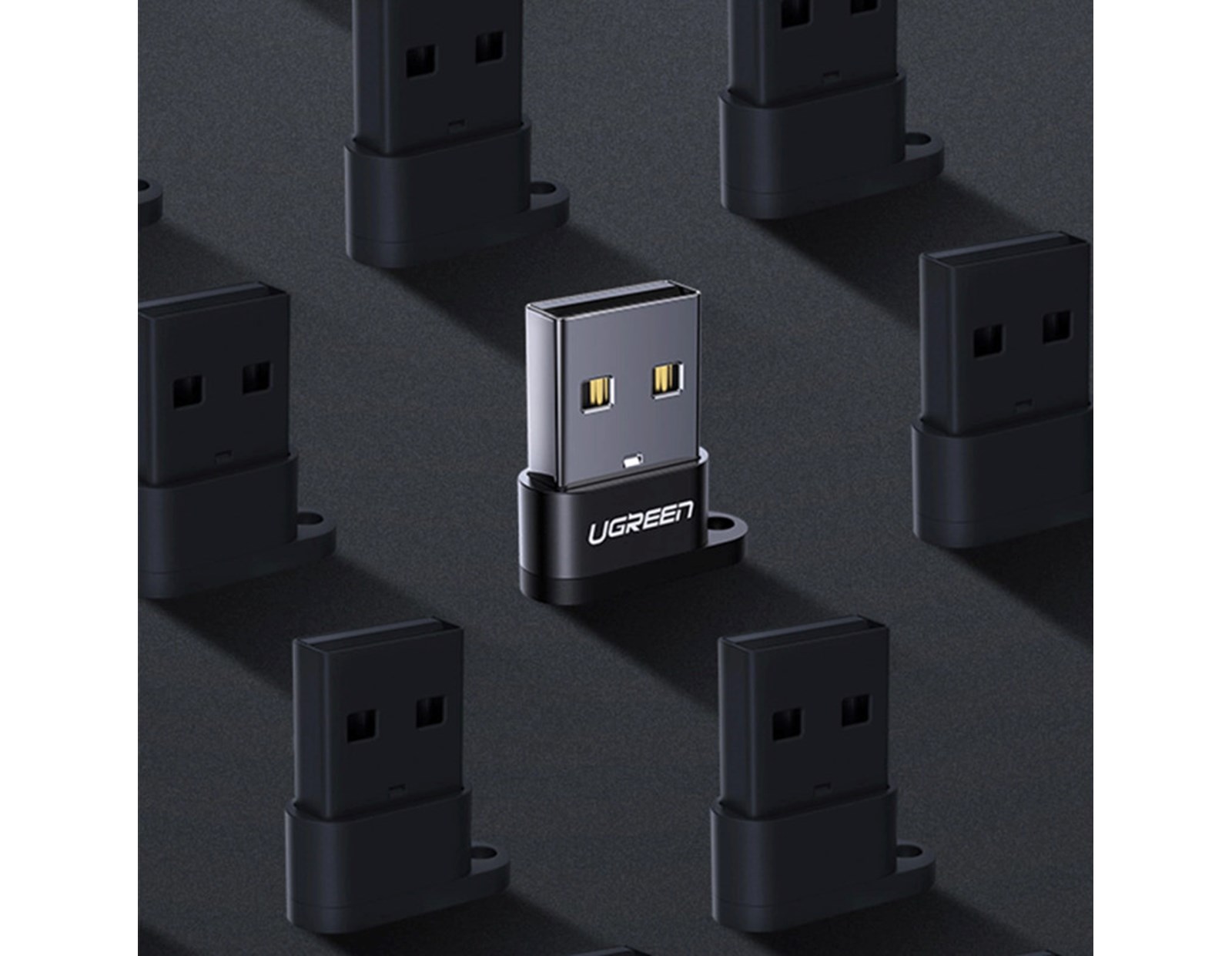 UGREEN adapter USB-C 3.1 (Ž) na USB-A 2.0 (M), crni - Slika 2