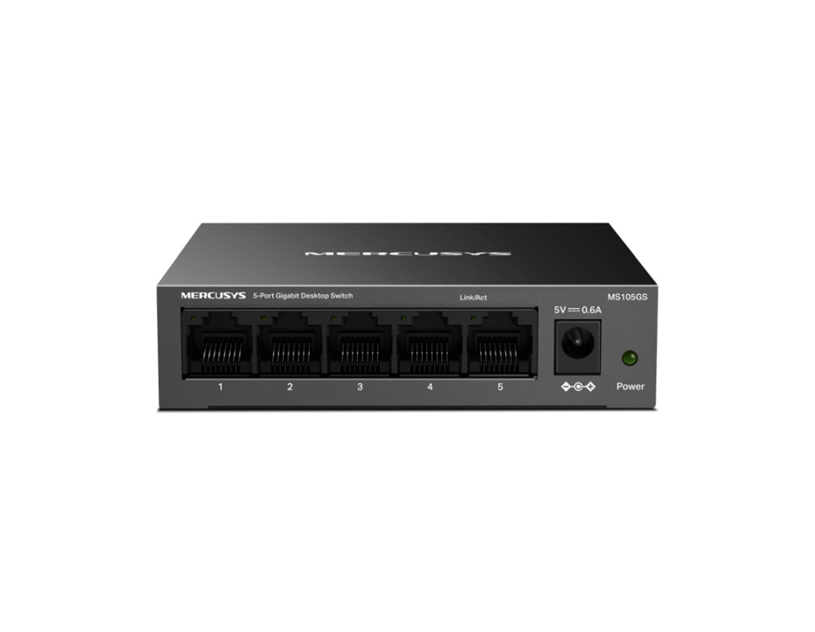 Mercusys MS105GS 5-Port Gigabit Desktop preklopnik (Switch) 5×10/100/1000Mbps, Plug & Play, Auto-Negotiation, Auto-MDI/MDIX, metalno kućište