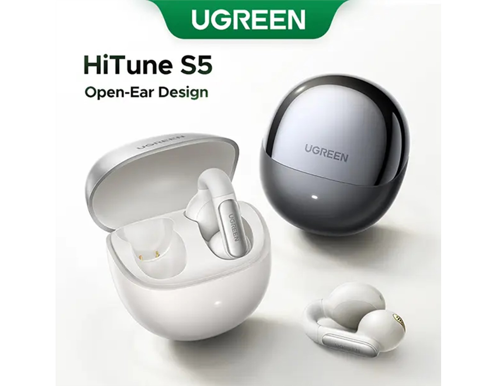UGREEN slušalice HiTune S5, in-ear, bežične, BT5.4, bijele - Slika 2