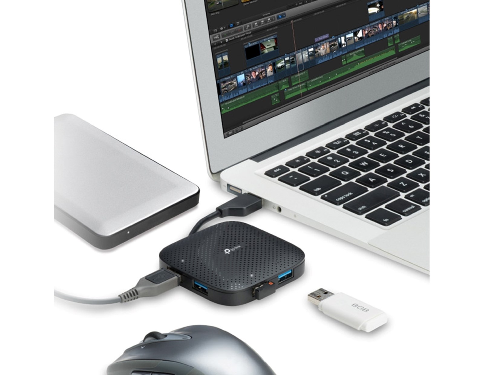 TP-Link USB3.0 Hub 4-port, UH400, prijenosni - Slika 3