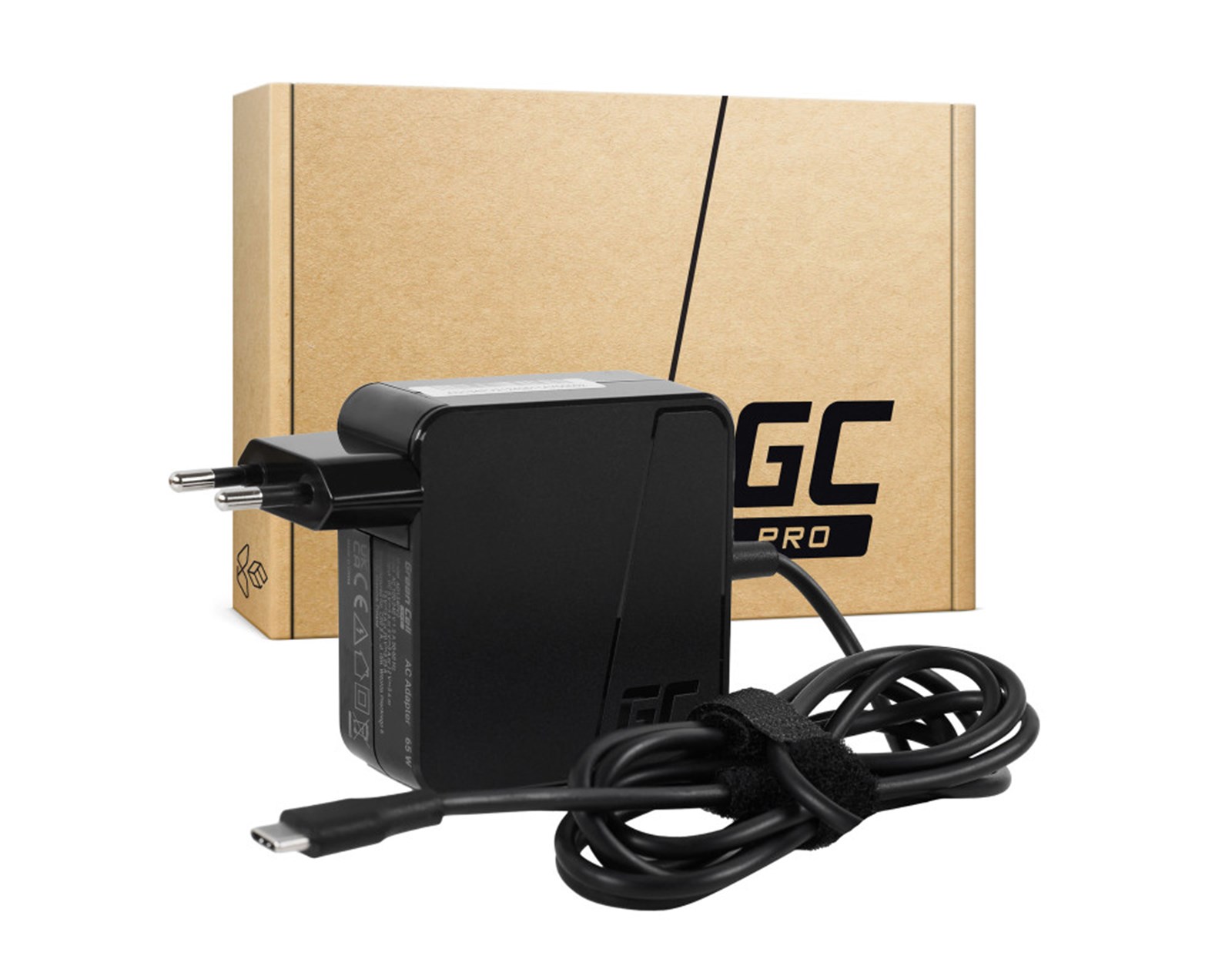 Green Cell (AD134PV2) USB-C 65W punjač sa USB-C kabelom za Apple MacBook Pro 13, Asus ZenBook, HP Spectre, Lenovo ThinkPad