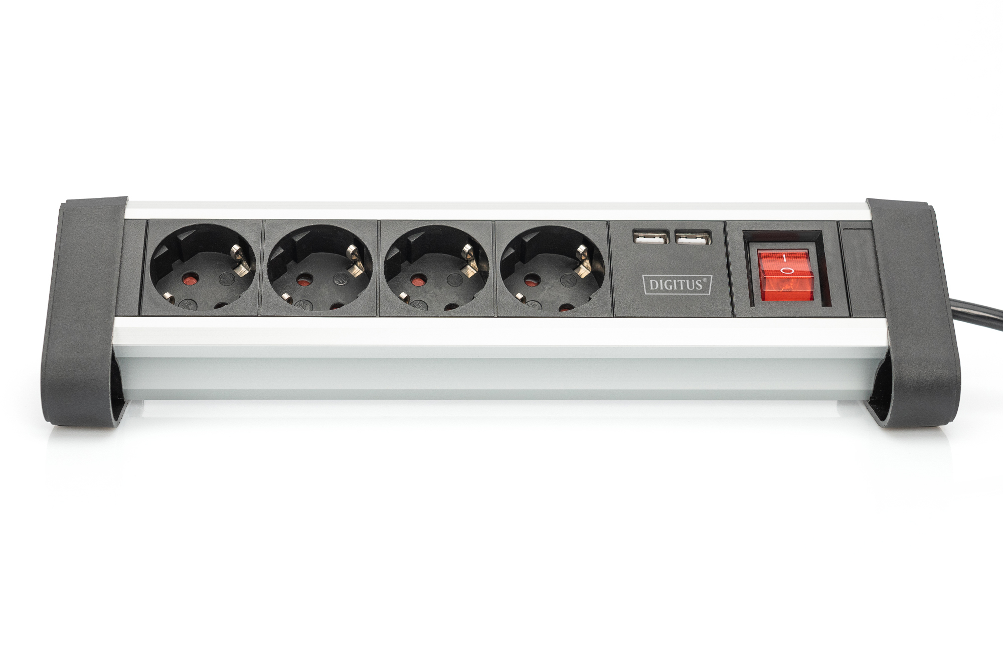 Strujna priključnica 4x + 2xUSB, prekidač, stolni, DA-70614, Digitus - Slika 6