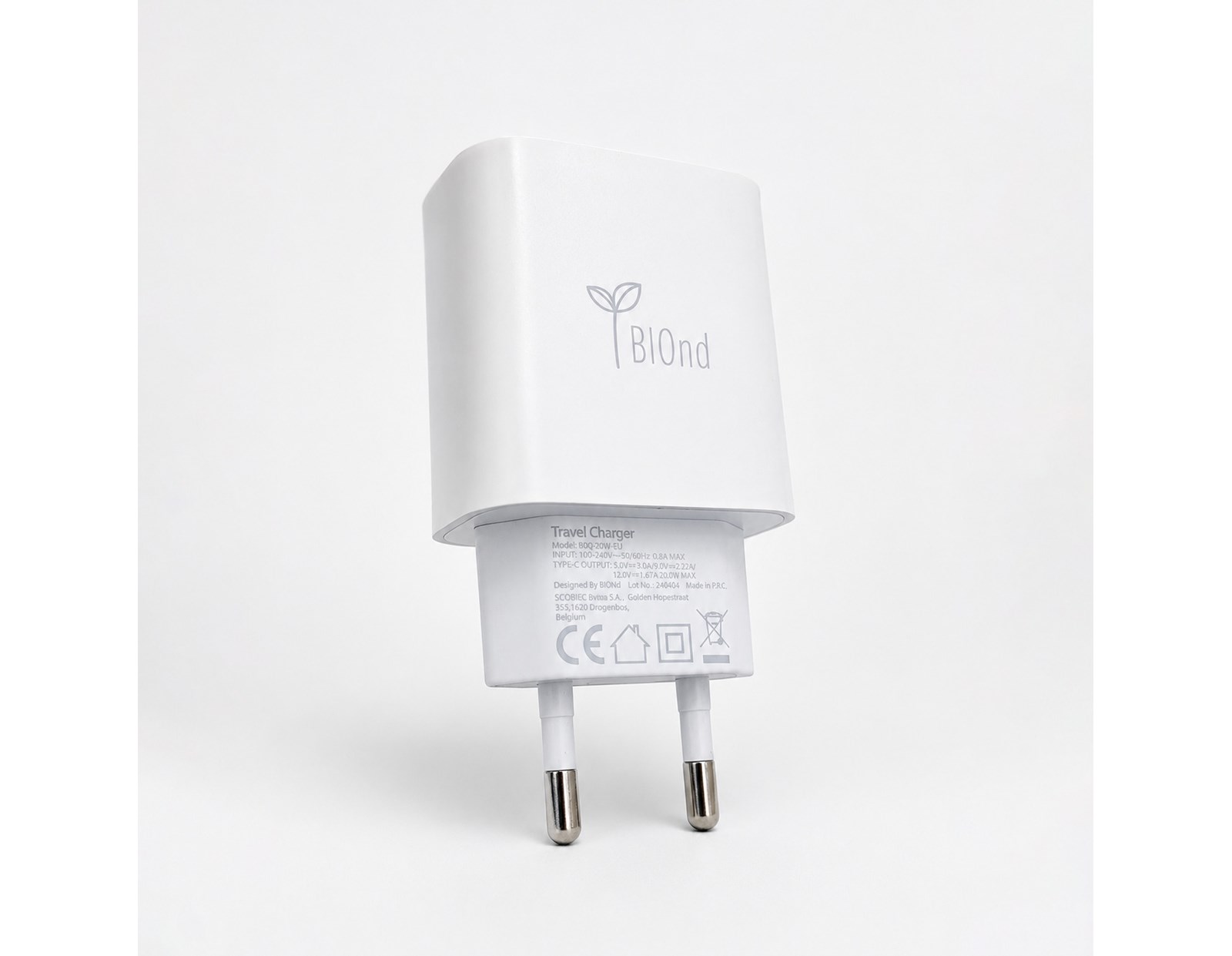 BIOnd USB-C zidni punjač, 20W, bulk - Slika 4