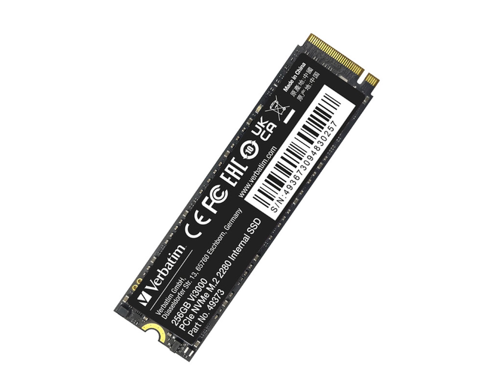 Verbatim Vi3000 256GB SSD M.2 NVMe PCIe Gen3x4 - Slika 2