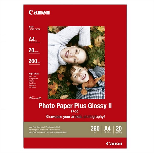 Foto Papir Plus Glossy II, A4,20L,Canon