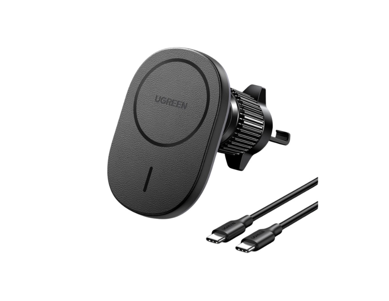 UGREEN MagSafe auto punjač/držač 15W, USB-C, magnetni, bežični/indukcijski, crni