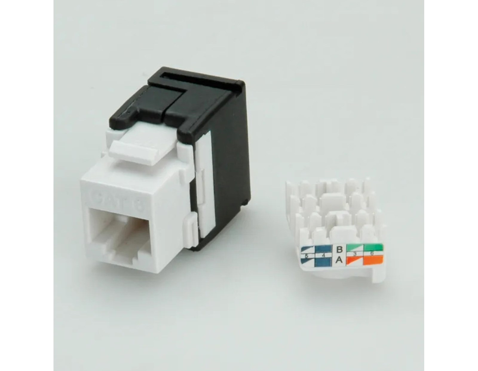 Roline VALUE RJ45 Keystone konektor Cat.6/Class E, UTP (tool-free), bijeli