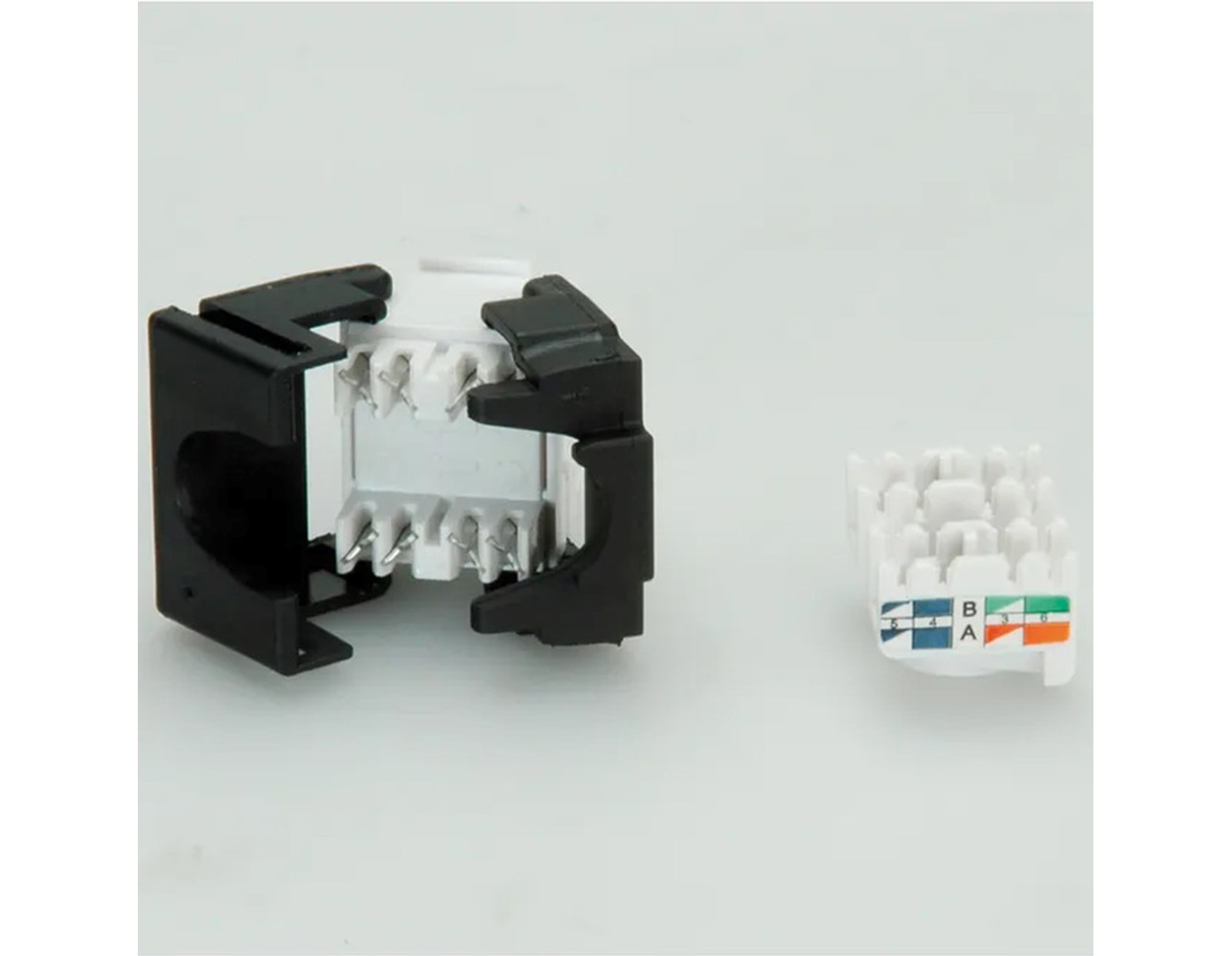 Roline VALUE RJ45 Keystone konektor Cat.6/Class E, UTP (tool-free), bijeli - Slika 3