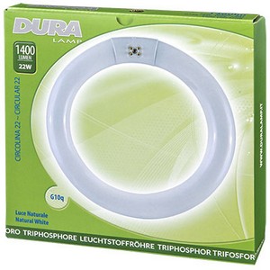 Fluo cijev T9 Circolina 22W/840, G10Q - okrugli